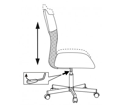 Кресло Бюрократ CH-1399 серый Or-17 эко.кожа/сетка крестовина металл