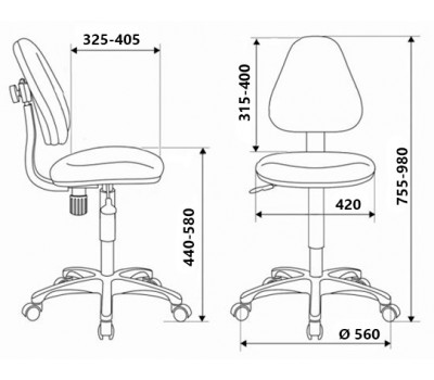 Кресло детское Бюрократ KD-4 мультиколор маскарад крестовина пластик