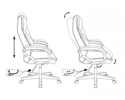 Кресло игровое Zombie HERO BATZONE черный эко.кожа с подголов. крестовина пластик-foto10