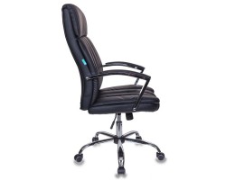 Кресло руководителя Бюрократ T-8000SL черный/серый эко.кожа крестовина металл хром-foto3