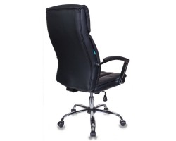 Кресло руководителя Бюрократ T-8000SL черный/серый эко.кожа крестовина металл хром-foto4