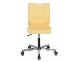 Кресло Бюрократ CH-330M желтый Velvet 74 крестовина металл хром-foto2