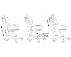 Кресло детское Бюрократ KD-2 розовый TW-13A крестовина пластик-foto6