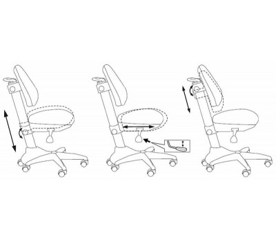 Кресло детское Бюрократ KD-2 розовый TW-13A крестовина пластик