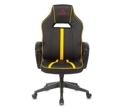 Кресло игровое Zombie A3 черный/желтый эко.кожа крестовина пластик