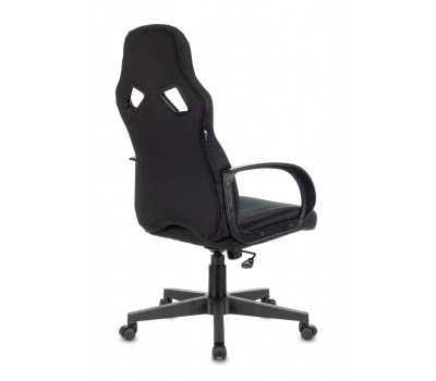 Кресло игровое Zombie RUNNER черный/синий текстиль/эко.кожа крестовина пластик