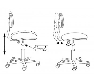 Кресло Бюрократ CH-1201NX черный 10-11 крестовина пластик
