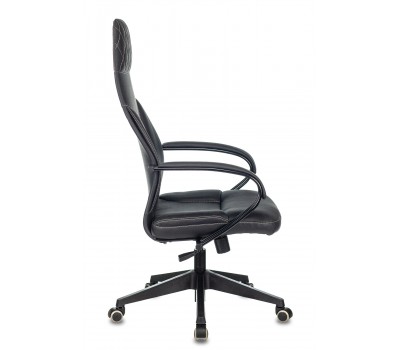 Кресло руководителя Бюрократ CH-608/ECO черный эко.кожа крестовина пластик