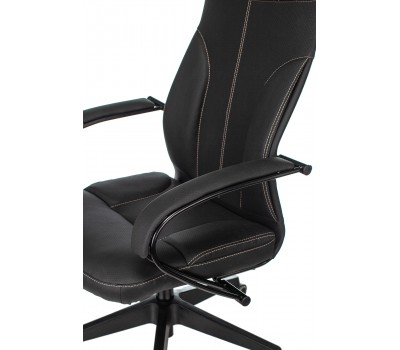 Кресло руководителя Бюрократ CH-608/ECO черный эко.кожа крестовина пластик