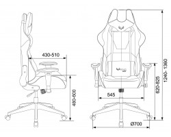 Кресло игровое Zombie VIKING 5 AERO Edition черный эко.кожа с подголов. крестовина пластик-foto15