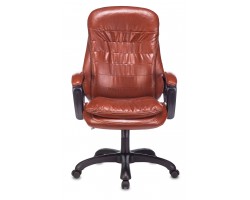 Кресло руководителя Бюрократ T-9950LT коричневый Boroko-37 эко.кожа крестовина пластик-foto2