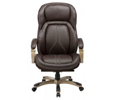 Кресло руководителя Бюрократ T-9919 коричневый рец.кожа/кожзам крестовина пластик пластик золото