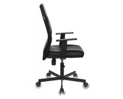 Кресло Бюрократ CH-606 черный текстиль/эко.кожа крестовина металл-foto3