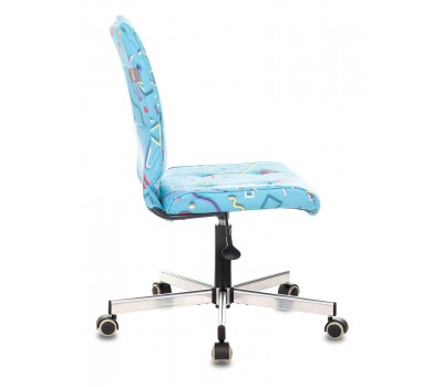 Кресло Бюрократ CH-330M голубой Sticks 06 крестовина металл хром