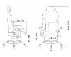 Кресло игровое Zombie EPIC PRO Fabric белый/зеленый с подголов. крестовина пластик пластик белый-foto19