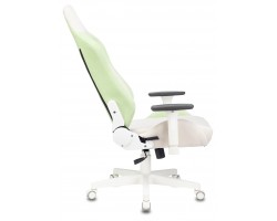 Кресло игровое Zombie EPIC PRO Fabric белый/зеленый с подголов. крестовина пластик пластик белый-foto16