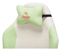 Кресло игровое Zombie EPIC PRO Fabric белый/зеленый с подголов. крестовина пластик пластик белый-foto10