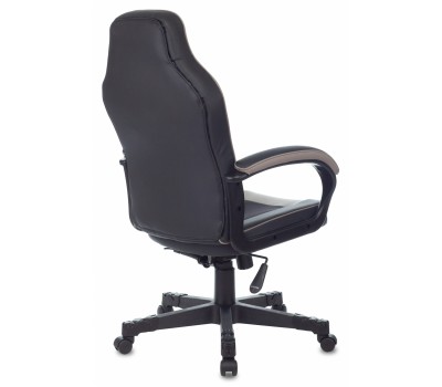 Кресло игровое Zombie GAME 17 черный/серый текстиль/эко.кожа крестовина пластик