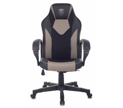 Кресло игровое Zombie GAME 17 черный/серый текстиль/эко.кожа крестовина пластик