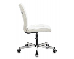 Кресло Бюрократ CH-330M молочный Velvet 20 крестовина металл хром-foto3