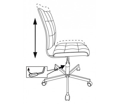 Кресло Бюрократ CH-330M молочный Velvet 20 крестовина металл хром