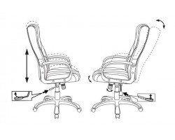 Кресло игровое Zombie 9 черный/серый текстиль/эко.кожа крестовина пластик-foto10