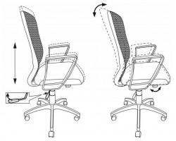 Кресло Бюрократ CH-899 черный TW-01 сиденье черный TW-11 сетка/ткань крестовина пластик-foto5
