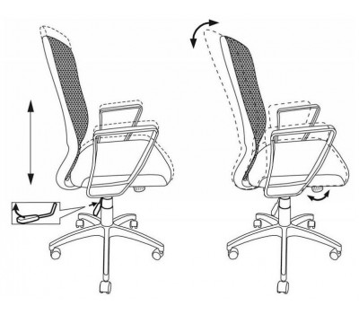 Кресло Бюрократ CH-899 черный TW-01 сиденье черный TW-11 сетка/ткань крестовина пластик