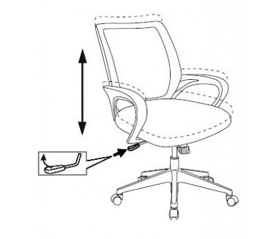 Кресло Бюрократ CH-695NLT черный TW-01 сиденье черный TW-11 сетка/ткань крестовина пластик