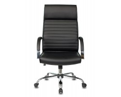 Кресло руководителя Бюрократ T-8010N черный эко.кожа крестовина металл хром-foto2