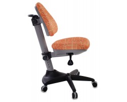 Кресло детское Бюрократ KD-2 оранжевый жираф крестовина пластик-foto3