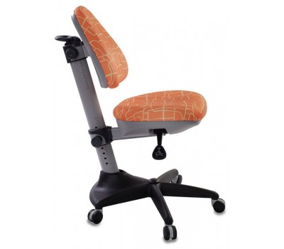 Кресло детское Бюрократ KD-2 оранжевый жираф крестовина пластик