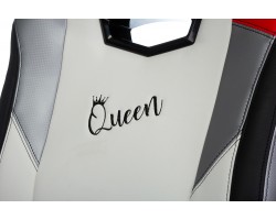 Кресло игровое Zombie HERO QUEEN черный/белый эко.кожа с подголов. крестовина пластик-foto7