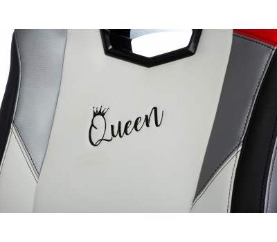 Кресло игровое Zombie HERO QUEEN черный/белый эко.кожа с подголов. крестовина пластик Кресло игровое Zombie HERO QUEEN черный/белый эко.кожа с подголов. крестовина пластик