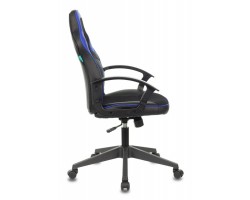 Кресло игровое Zombie VIKING-11 черный/синий текстиль/эко.кожа крестовина пластик-foto3