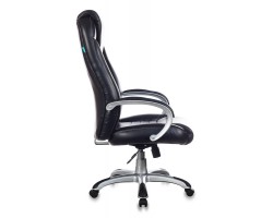 Кресло руководителя Бюрократ T-9923 черный Leather Venge Black эко.кожа крестовина пластик пластик серебро-foto3