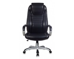 Кресло руководителя Бюрократ T-9923 черный Leather Venge Black эко.кожа крестовина пластик пластик серебро-foto2