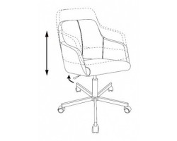 Кресло Бюрократ CH-380M фисташковый Italia 12 крестовина металл черный-foto5