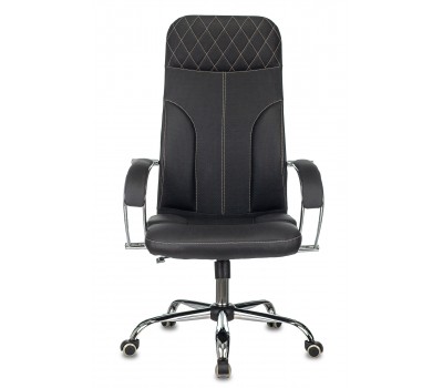 Кресло руководителя Бюрократ CH-608SL/ECO черный эко.кожа крестовина металл хром