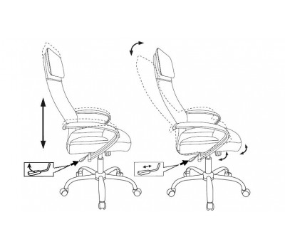 Кресло руководителя Бюрократ CH-608SL/ECO черный эко.кожа крестовина металл хром