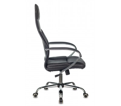 Кресло руководителя Бюрократ CH-608SL/ECO черный эко.кожа крестовина металл хром