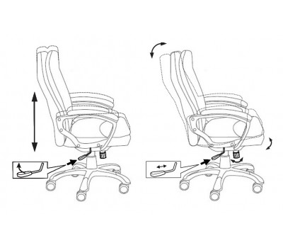 Кресло руководителя Бюрократ CH-868N серый эко.кожа крестовина пластик