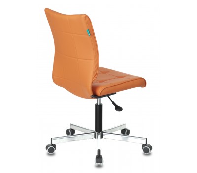 Кресло Бюрократ CH-330M оранжевый Orion-20 эко.кожа крестовина металл хром