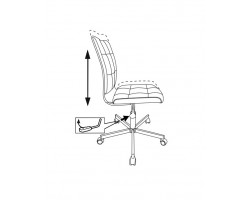 Кресло Бюрократ CH-330M оранжевый Orion-20 эко.кожа крестовина металл хром-foto6