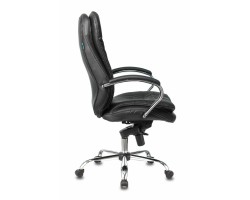 Кресло руководителя Бюрократ T-9950 черный кожа крестовина металл хром-foto3