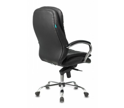 Кресло руководителя Бюрократ T-9950 черный кожа крестовина металл хром