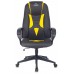 Кресло игровое Zombie 8 черный/желтый эко.кожа крестовина пластик