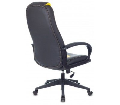 Кресло игровое Zombie 8 черный/желтый эко.кожа крестовина пластик