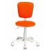 Кресло детское Бюрократ CH-W204NX оранжевый TW-96-1 крестовина пластик пластик белый