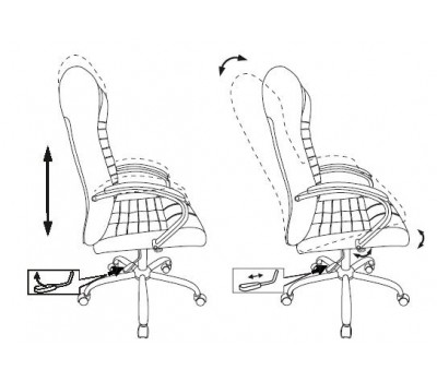 Кресло руководителя Бюрократ KB-10SL черный кожа крестовина металл хром